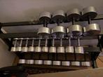Groot dumbell set, Ophalen of Verzenden, Gebruikt, Metaal, Krachtstation