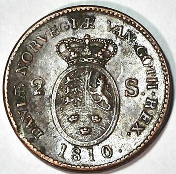 Denemarken: 2 skilling 1810  P- beschikbaar voor biedingen