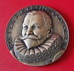 Bronzen penning zeeheld Pieter Pieterszoon Heyn, Ophalen of Verzenden, Brons, Nederland