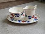 Melkkan en Suikerpot Boerenbont servies, Huis en Inrichting, Keuken | Servies, Overige typen, Ophalen of Verzenden, Zo goed als nieuw