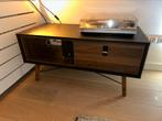 Salontafel 100x48x50 zwart en walnoot, Huis en Inrichting, Ophalen, Gebruikt, 50 tot 100 cm, Minder dan 50 cm