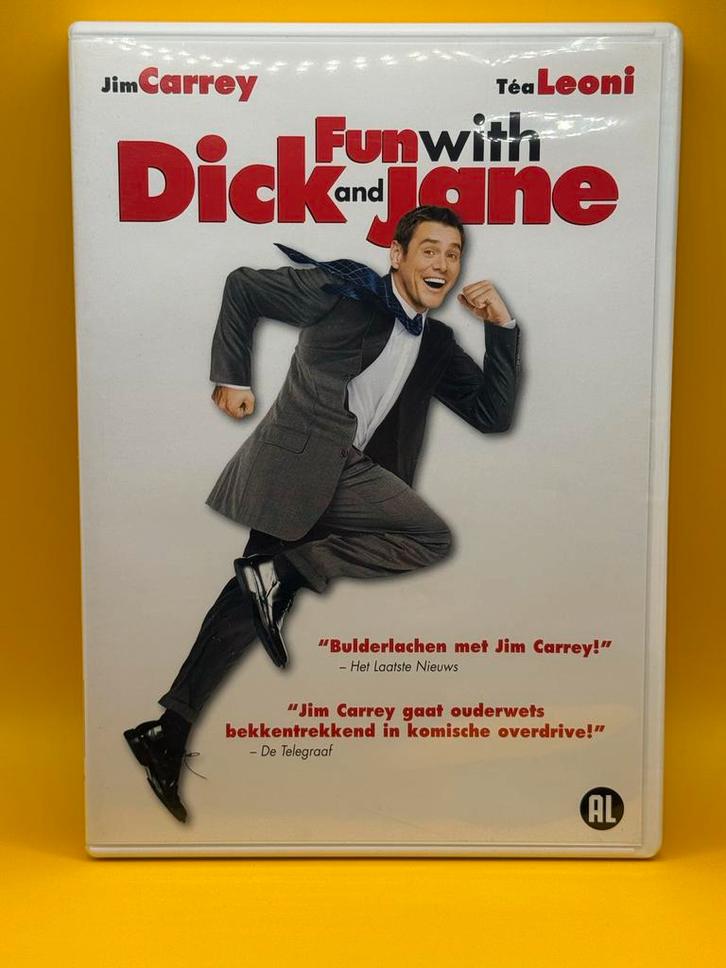 Fun with Dick and Jane DVD - Actiekomedie NL versie ZGAN, Cd's en Dvd's, Dvd's | Komedie, Zo goed als nieuw, Actiekomedie, Alle leeftijden