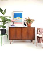 Vintage Deense palissander dressoir | badkamermeubel vintage, Ophalen of Verzenden, Huis en Inrichting