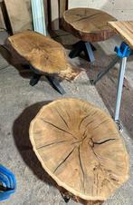 Boomstam Salontafels - Unieke Stukken!, Eikenhout, Boomstam , landelijk , natuurlijken, Nieuw, Ophalen of Verzenden