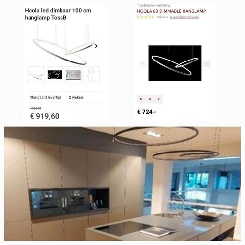 TossB HOOLA design lamp 2x100cm 1x 60cm, Huis en Inrichting, Lampen | Hanglampen, Zo goed als nieuw, Ophalen