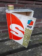 Oud olieblik Elf / Caltex, Ophalen of Verzenden, Gebruikt, Verpakking