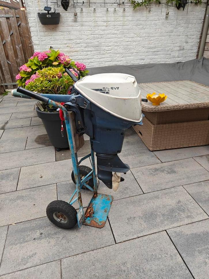 1x evinrude 9.5 pk kortstaart 2takt, Watersport en Boten, Bootonderdelen, Zo goed als nieuw, Motor en Techniek, Zeilboot of Motorboot