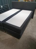 Grijze Boxspring 160x200 - Zo Goed Als Nieuw, Ophalen, Tweepersoons, Zo goed als nieuw, 180 cm