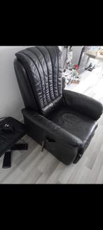 Fauteuil, Huis en Inrichting, Fauteuils, Ophalen, Gebruikt, 50 tot 75 cm, Leer