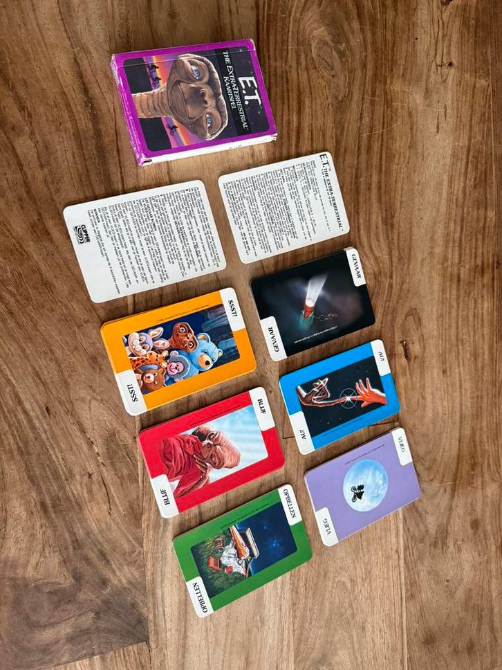 E.T. Extra Terrestrial kaartspel, Verzamelen, Speelkaarten, Jokers en Kwartetten, Zo goed als nieuw, Speelkaart(en), Ophalen of Verzenden
