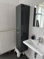Grijze badkamerkast, Huis en Inrichting, Ophalen, (Half)hoge kast, Minder dan 50 cm, Zo goed als nieuw