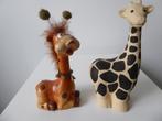 2 giraffen aardewerk (nr 11), Verzamelen, Dierenverzamelingen, Ophalen of Verzenden, Zo goed als nieuw, Wild dier, Beeldje of Figuurtje