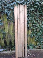 4 tuinpalen grenen 170 cm lang 6 cm,  1 paal 170 cm bij 8 cm, Tuin en Terras, Palen, Balken en Planken, Ophalen of Verzenden, Zo goed als nieuw
