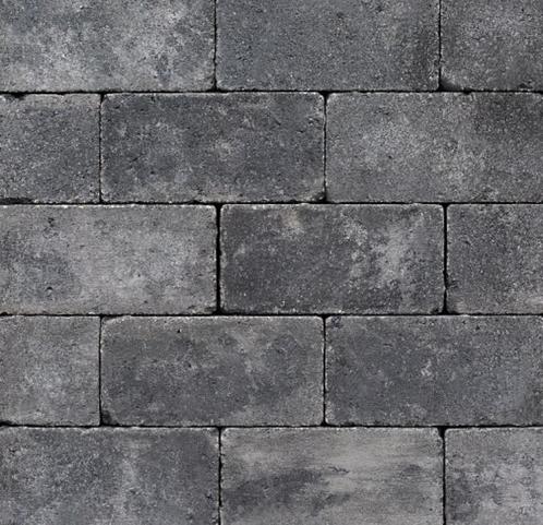 Antieke trommel betonstraatsteen 6cm antraciet, Tuin en Terras, Tegels en Klinkers, Nieuw, Klinkers, Beton, Ophalen of Verzenden