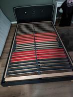 Bed 140x200 met matras, Huis en Inrichting, Ophalen, Gebruikt, Zwart, 140 cm
