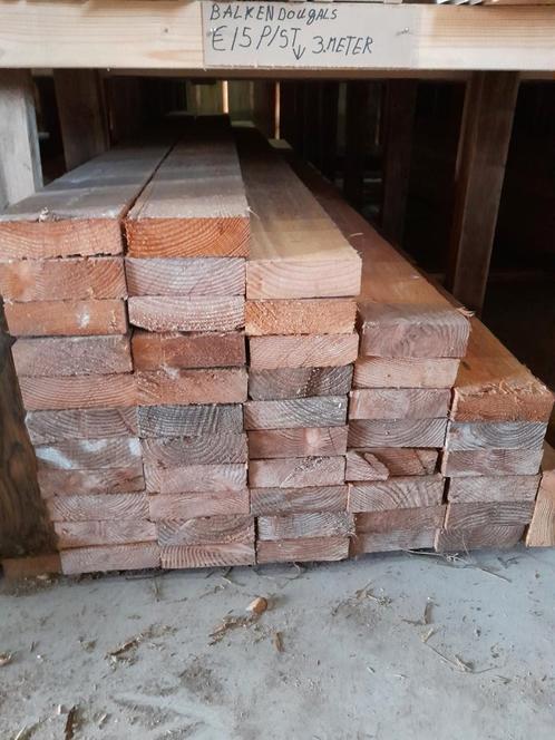 Diverse lengtes dougals balken, Doe-het-zelf en Verbouw, Hout en Planken, Nieuw, Balk, Overige houtsoorten, 300 cm of meer, 50 mm of meer