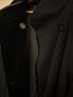 Elegante zwarte wollen damesmantel met kasjmier, maat 44, Kleding | Dames, Ophalen of Verzenden, Gedragen, Maat 42/44 (L), Zwart