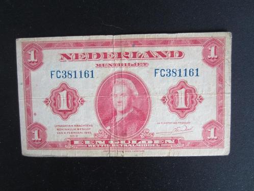 Te Koop 1 Gulden biljet 1943, Postzegels en Munten, Bankbiljetten | Nederland, Los biljet, 1 gulden, Ophalen of Verzenden