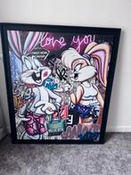 Raphael Vanderhaegen schilderij “Luxury Love” Bunny’s, Antiek en Kunst, Kunst | Schilderijen | Modern, Ophalen of Verzenden