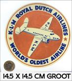 KLM Super Grote Vliegtuig Retro Vinyl decal Sticker, Verzamelen, Luchtvaart en Vliegtuigspotten, Nieuw, Verzenden