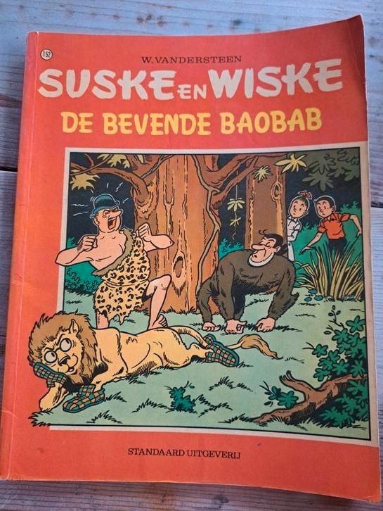Suske en wiske nr 152 de bevende baobab 1e druk, Boeken, Stripboeken, Gelezen, Eén stripboek, Ophalen of Verzenden