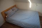 Ikea 140x200 - Skorva bedframe (gratis matras, dekens e.d.), Ophalen, Gebruikt, Beige, Tweepersoons