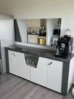 Stijlvolle Vitrinekast met Spiegel, Ophalen, 150 tot 200 cm, Modern, 25 tot 50 cm