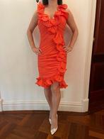 Cocktail jurk IT42 Luisa Spagnoli (S/M), Kleding | Dames, Luisa spagnoli, Verzenden, Oranje, Zo goed als nieuw