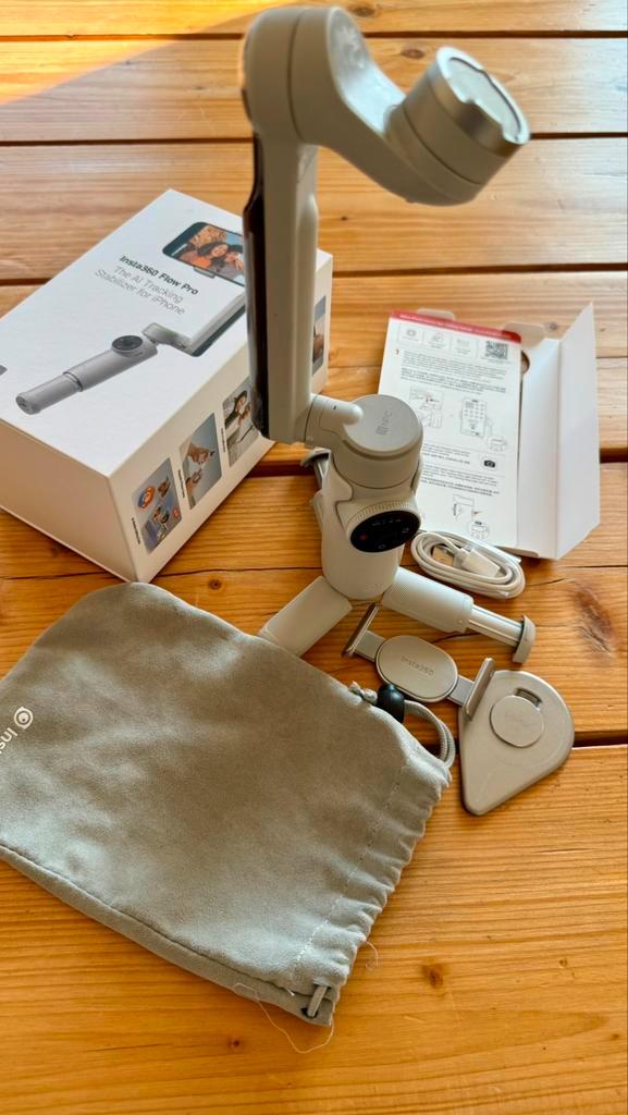 Insta360 flow pro, Audio, Tv en Foto, Actiecamera's, Zo goed als nieuw, Overige merken, Ophalen of Verzenden