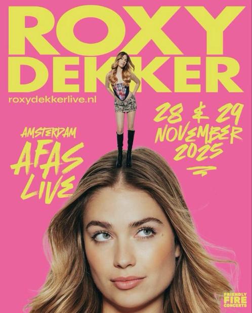 Roxy Dekker - AFAS Live - 28 november - 16+, Tickets en Kaartjes, Concerten | Nederlandstalig, Drie personen of meer, November