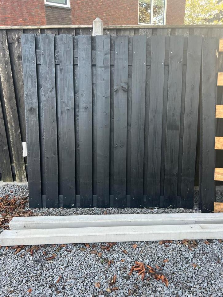 Nieuwe Schuttingdelen en Palen, Tuin en Terras, Schuttingen, Nieuw, Hout, 1 tot 2 meter, Minder dan 3 meter, Ophalen