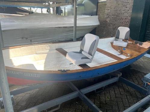 open polyester boot 430 lang geschikt voor kortstaart motor, Watersport en Boten, Vis- en Consoleboten, Gebruikt, Tot 10 pk, 3 tot 6 meter