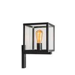 Industriële buitenwandlamp zwart Rotterdam Qazqa, Verzenden, Minder dan 50 watt, Wandlamp, Rvs
