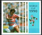 dominica 1990 pf blok wk voetbal italie sport soccer, Postzegels en Munten, Ophalen of Verzenden, Postfris, Sport