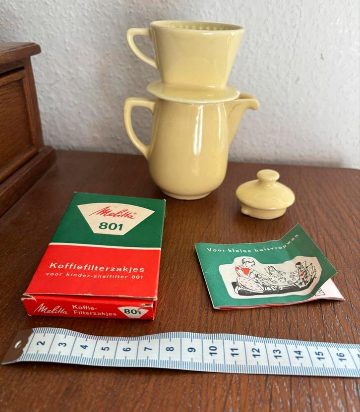 Vintage Melitta Koffieset Kinderen, Antiek en Kunst, Antiek | Keukenbenodigdheden, Ophalen of Verzenden