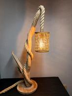 Landelijke staande lamp van drijfhout uit Oostenrijk, Nieuw, Ophalen of Verzenden, 75 cm of meer, Stoer sober robuust landelijk drijfhout Oostenrijk