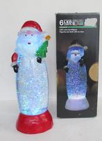 Decoratie Kerstman Figuur met LEDverlichting in glitterwater, Ophalen of Verzenden, Zo goed als nieuw