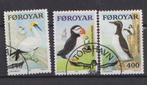 Føroyar; Zeevogels, Michel 36-38, gebruikt., Verzenden, Denemarken, Gestempeld