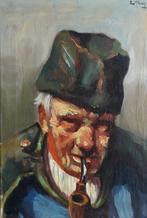 PORTRET OUDE MAN>CIRCA 1940>IMPRESSIONISME>HAAGSE SCHOOL, Ophalen of Verzenden