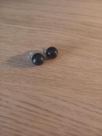 oorbellen zwarte bolletjes, Overige materialen, Gebruikt, Zwart, Ophalen of Verzenden