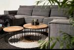 HSM Salon/Bijzettafel Set Mangohout.Nieuw!!, 50 tot 100 cm, Landelijk, industrieel, Rond, Nieuw