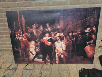 Groot nachtwacht schilderij beschikbaar voor biedingen
