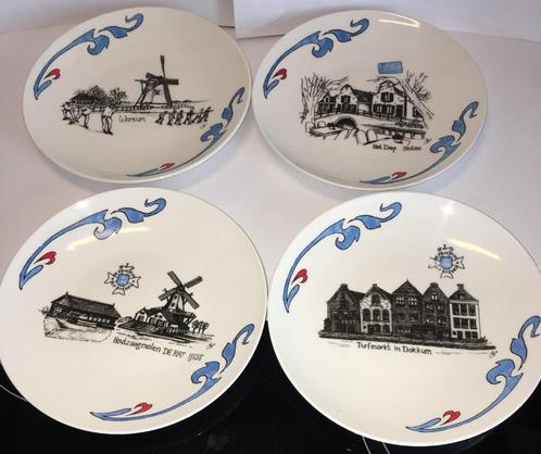 Elfsteden servies Schaatsen PPSTK, Huis en Inrichting, Keuken | Servies, Gebruikt, Bord(en), Overige stijlen, Keramiek, Verzenden