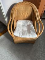 Rieten stoel, Huis en Inrichting, Stoelen, Ophalen, Zo goed als nieuw, Bruin, Eén