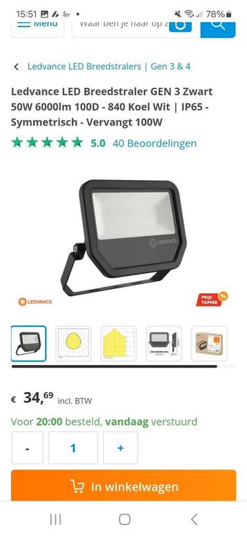  Led  verlichting  beschikbaar voor biedingen