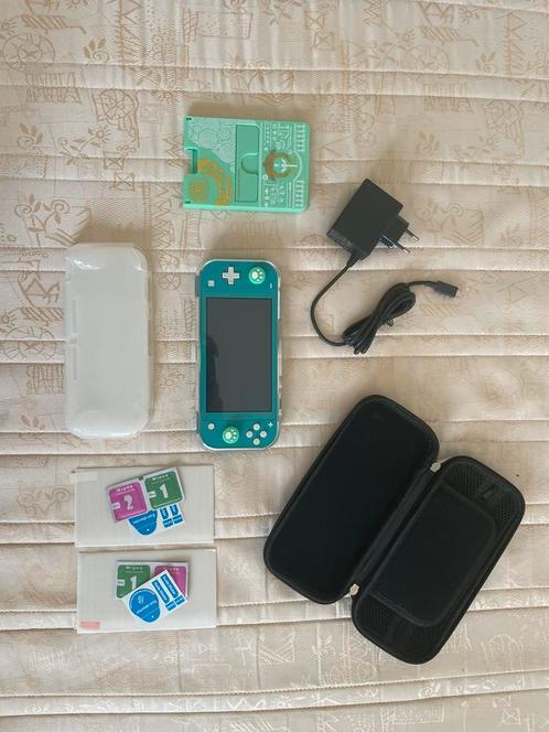 Nintendo Switch Lite, met accessoires + 1 jaar garantie, Spelcomputers en Games, Spelcomputers | Nintendo Switch Lite, Nieuw, Turquoise