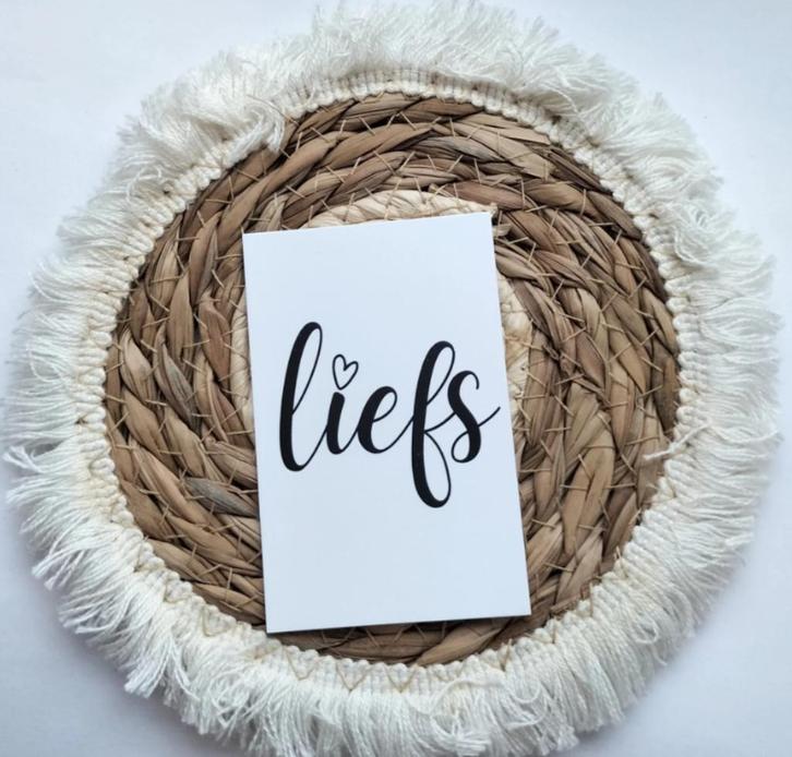 Mini kaartje | liefs, Hobby en Vrije tijd, Overige Hobby en Vrije tijd, Nieuw, Ophalen of Verzenden