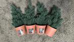 4 x kunst kerstboompjes, Ophalen of Verzenden, Zo goed als nieuw
