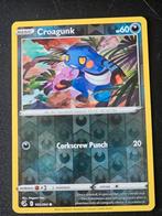 Pokémon kaart - Fusion Strike - Croagunk 165/264 reverse, Ophalen of Verzenden, Nieuw, Losse kaart, Foil