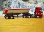 Tekno - Mercedes Actros met 2 assige Meiller Kipper -     9, Ophalen of Verzenden, Zo goed als nieuw, Bus of Vrachtwagen, Tekno